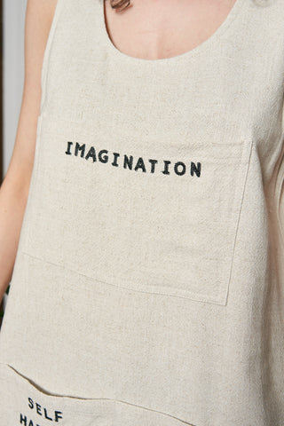 Artist's Toolbox Thick Linen Shift Dress