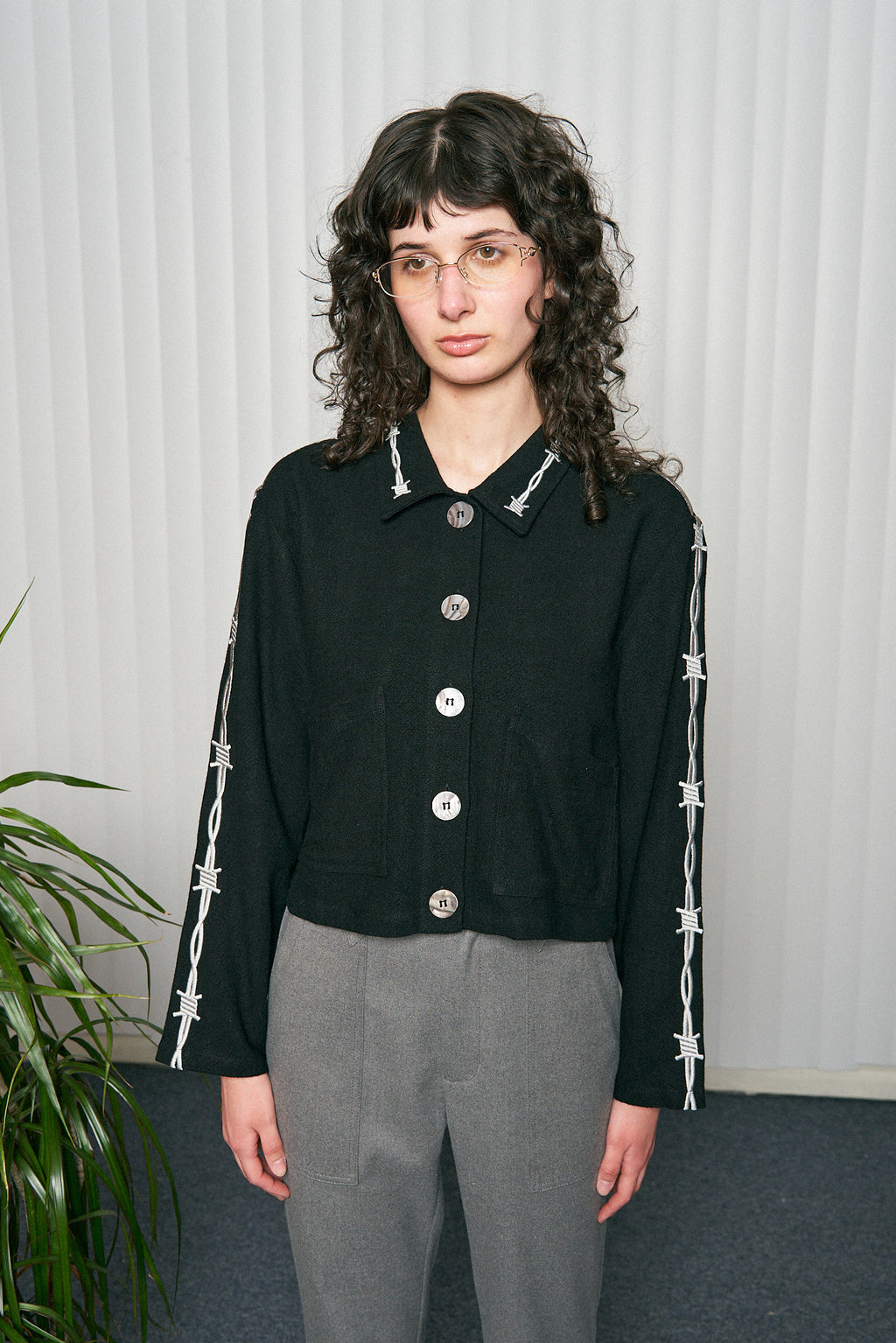 Pammy Linen CROP Jacket Fashion Brand Company