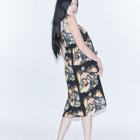 Breeze on My Genitals Linen Dress in Biker Fire