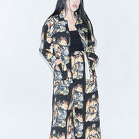 Linen Wide Leg Trousers Biker Fire