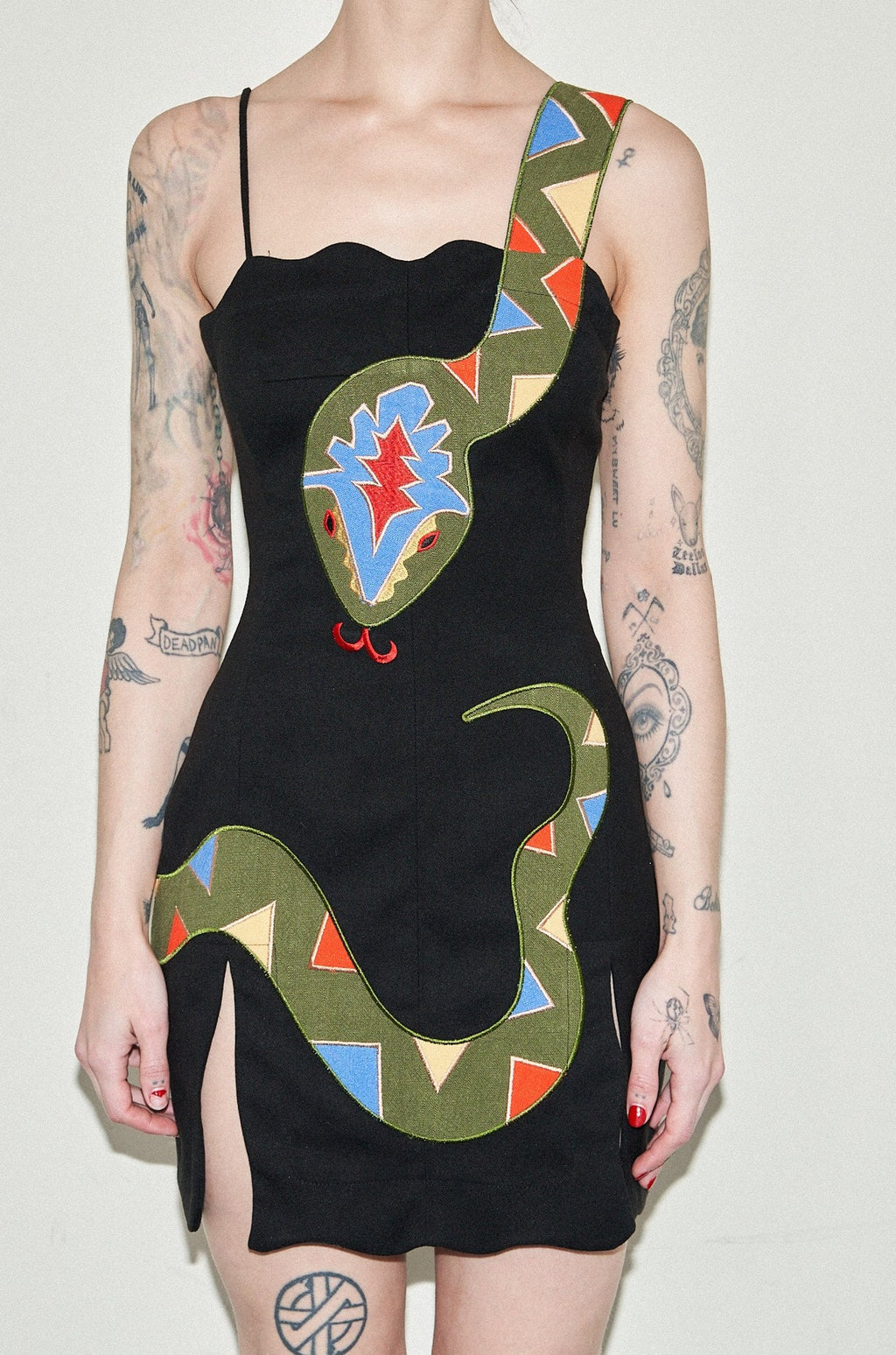 Black Snake Mini Dress XL Black Snake Mini Dress XL