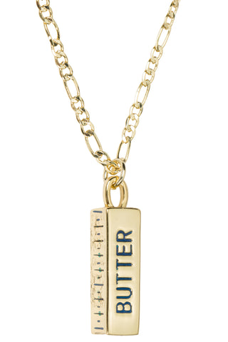 Butter 14K gold Fill Necklace on Figaro Chain