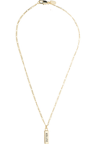 Butter 14K gold Fill Necklace on Figaro Chain