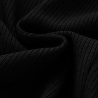 Tencel Rib Black Bike Shorts