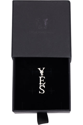 Sterling Silver YES Dangle Earring