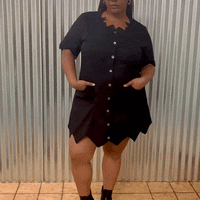Tattered Button Up Witch Dress