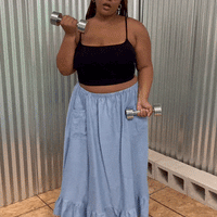 Flaming Light Blue Petticoat Skirt