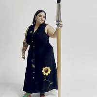 Ms. Honey Daisy Maxi Dress Black