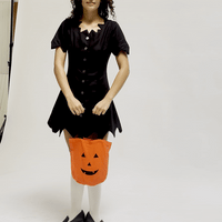 Tattered Button Up Witch Dress
