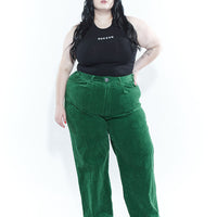 Poison Green Corduroy Comfort Trousers