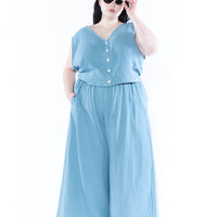 Mental Hospital Green Cotton Vest and Pants Set
