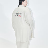 UNISEX JERGEN'S Beach Linen Jacket CREAM