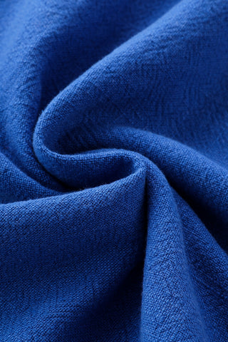 Farm Chores Dress Thick Linen French Blue