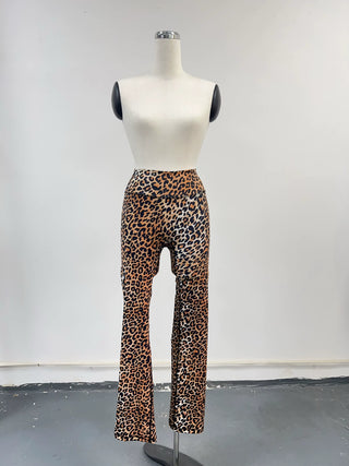 SAMPLE #293 - S Tramp Stamp Yoga Pants - Leopard