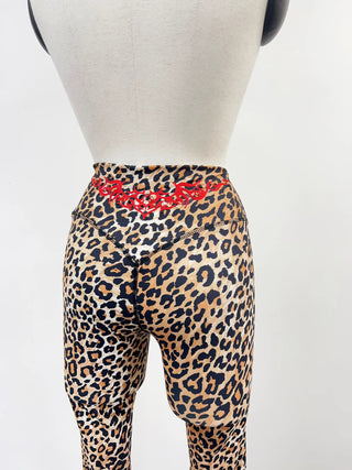 SAMPLE #293 - S Tramp Stamp Yoga Pants - Leopard