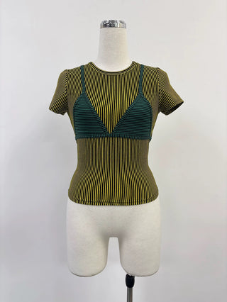 SAMPLE #323 - S Sexy Bee Bikini Bod T-Shirt - Yellow / Green