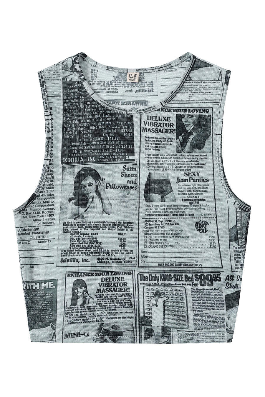 Back Pages Mesh Tank