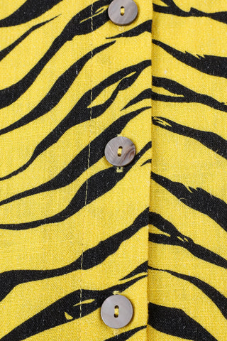 Boss Blouse Soft Linen Tiger Stripe