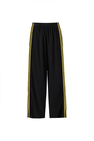 Lazy Pants Soft Linen Ric Rac Sporty Black/Yellow