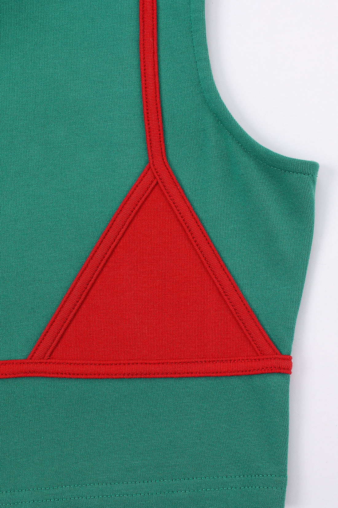 Bikini Bod Crop Top Green/Red