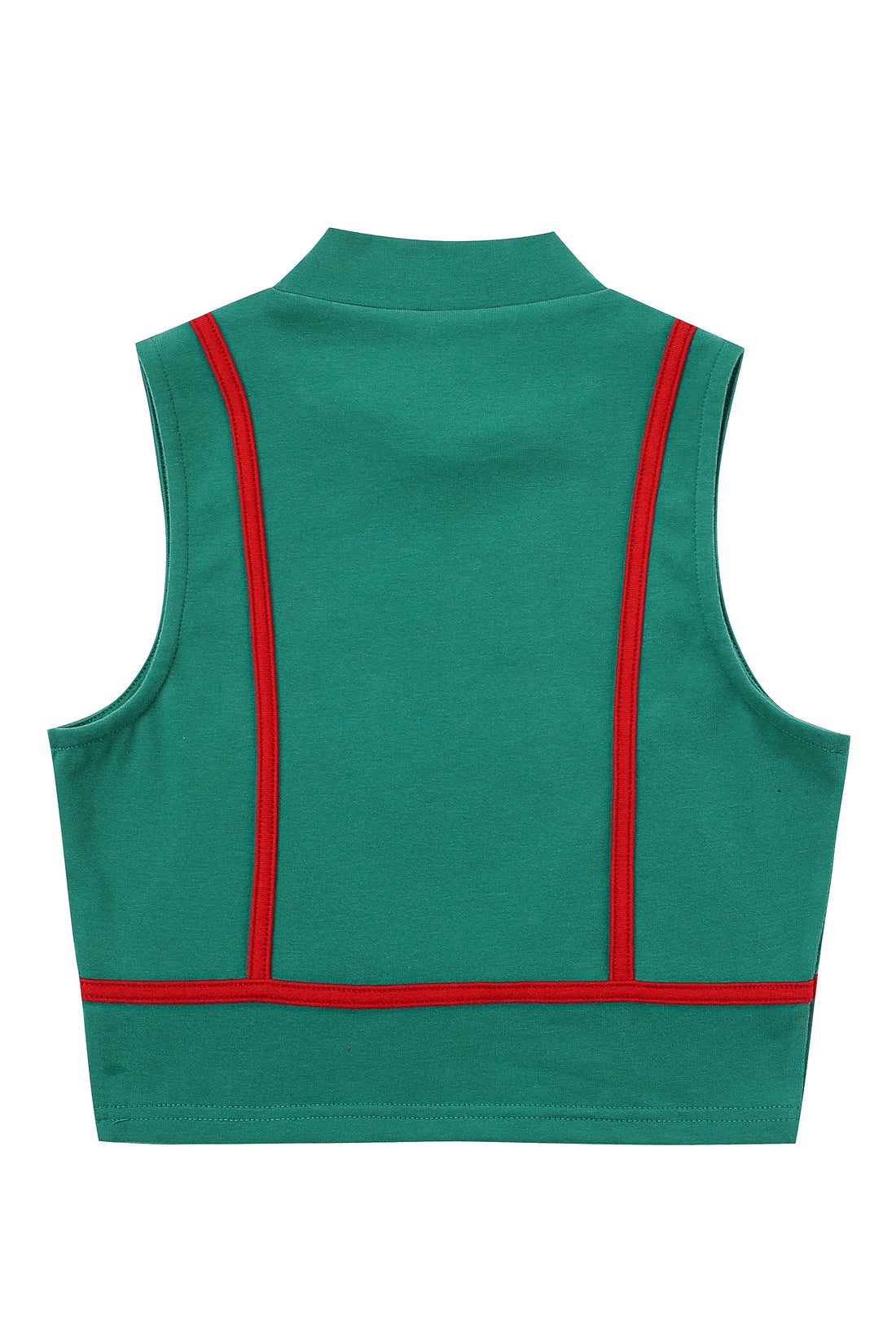 Bikini Bod Crop Top Green/Red