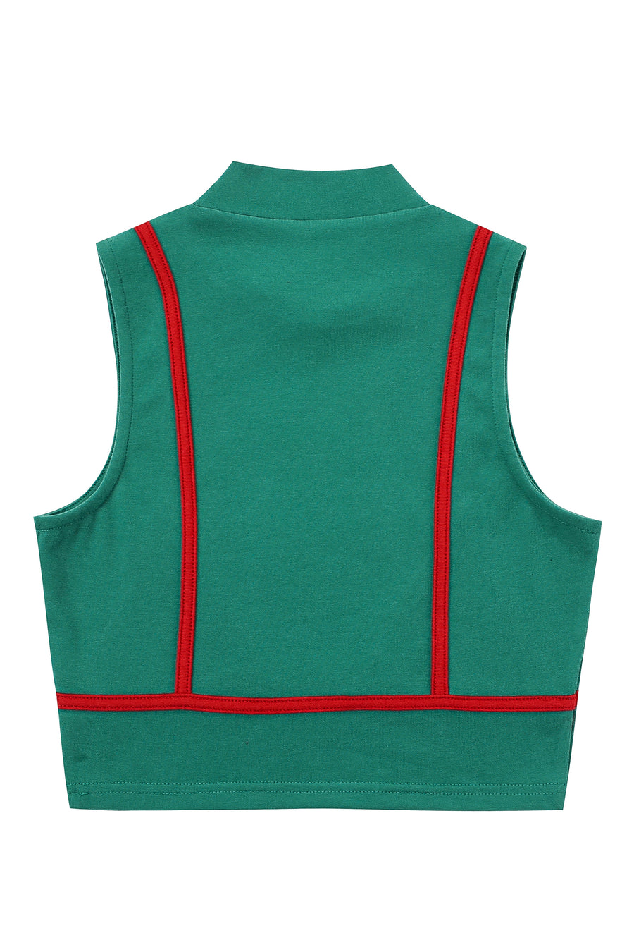 Bikini Bod Crop Top Green/Red