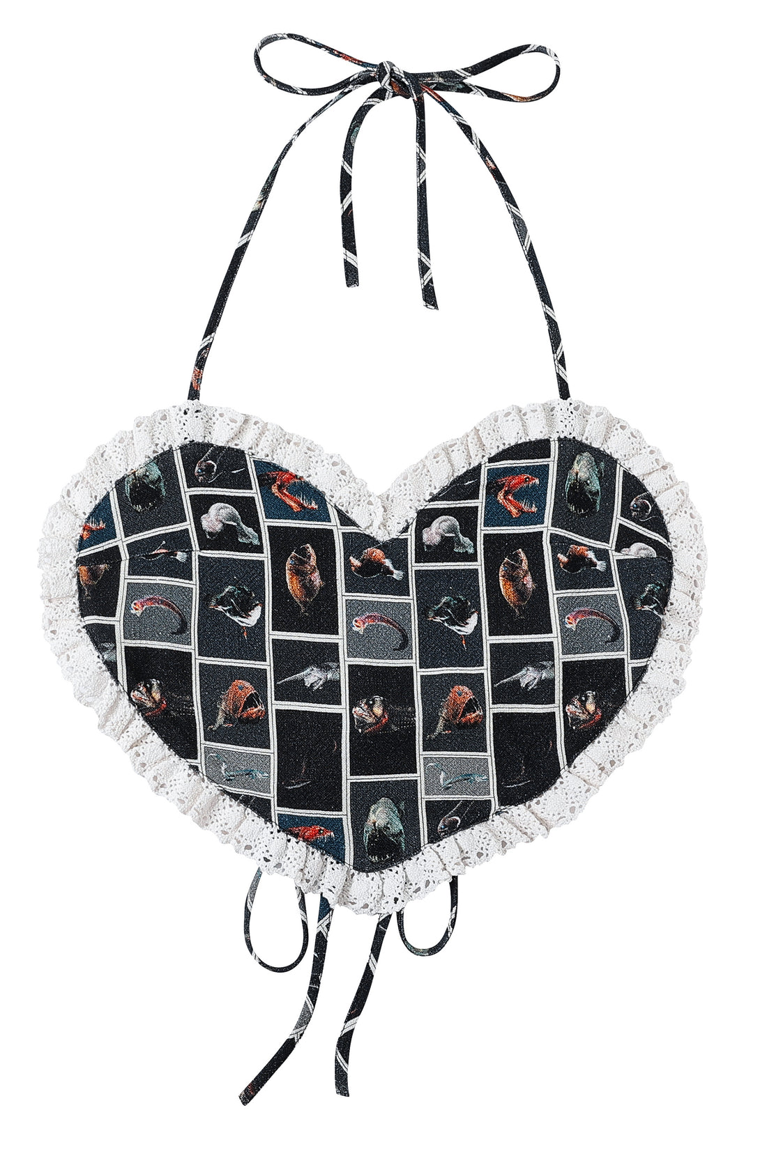 Cute Fish Valentine Halter Top