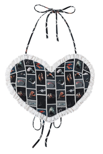 Cute Fish Valentine Halter Top
