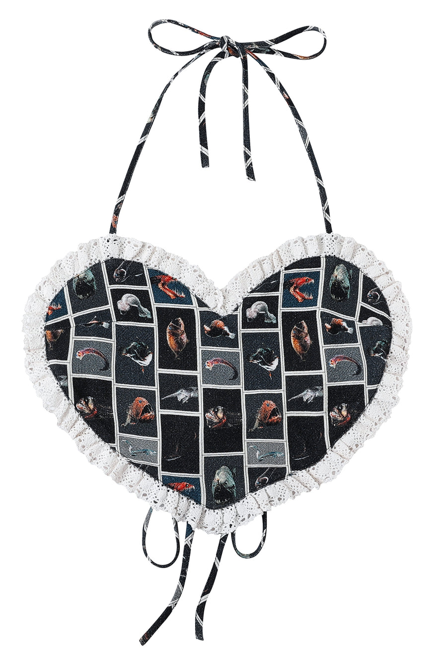 Cute Fish Valentine Halter Top
