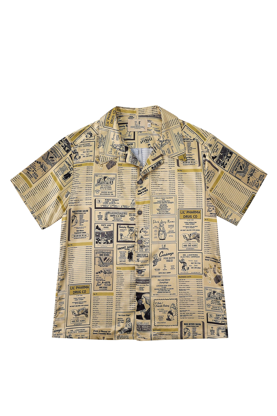 Unisex YELLOW PAGES Satin Shirt