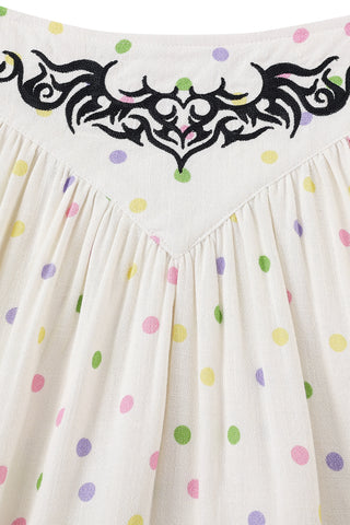 Tramp Stamp Mini Park Skirt Soft Linen Funfetti