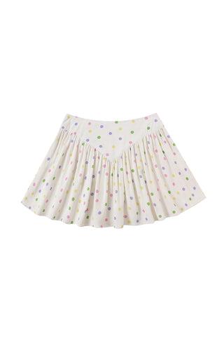 Tramp Stamp Mini Park Skirt Soft Linen Funfetti
