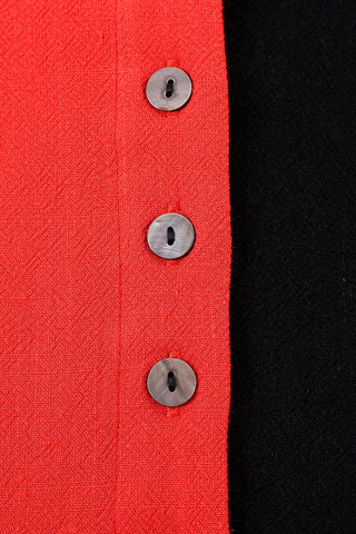 Vest & Pants Soft Linen Lazy Pants Set Red/Black