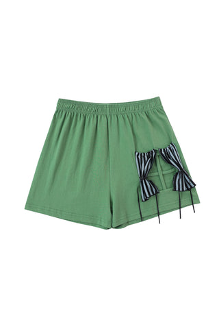 Cotton Window Shorts Green