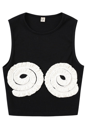 Hypno Boobs Tencel Rib Crop Tank