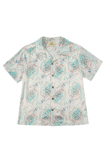 Unisex Skip's Scribbles Satin Shirt