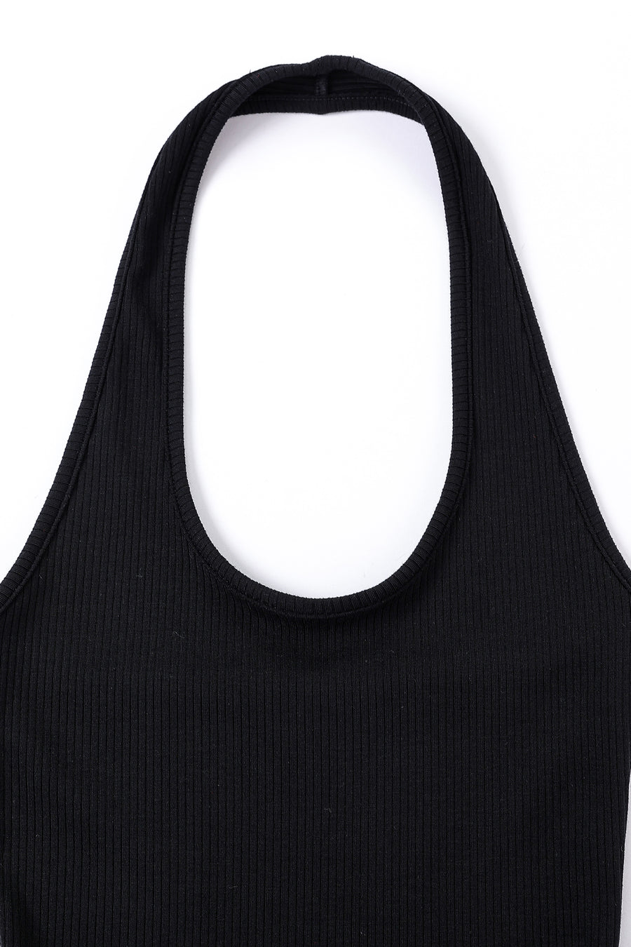 Black Tencel Halter Dress