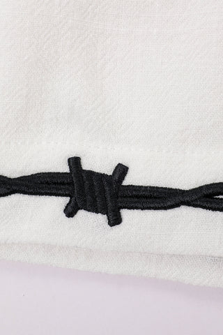 Pammy Soft Linen Shorts White