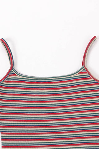 Red Stripe Cotton Cami