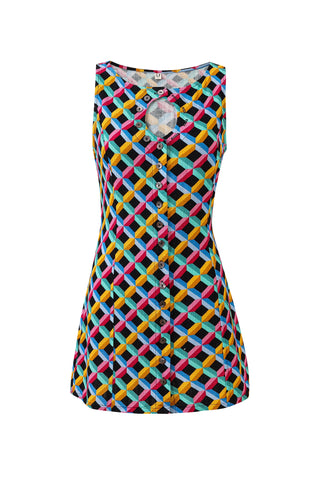 Unbuttoned Soft Linen Mini Dress Screensaver