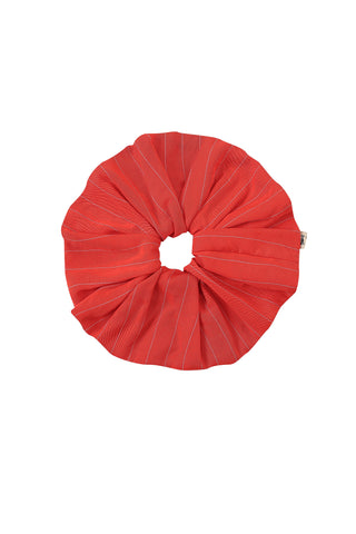 Red Stripe Scrunchie