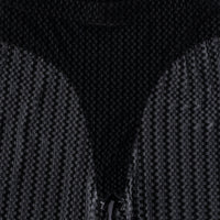 Black/Steel Striped Velvet Thong Shorts