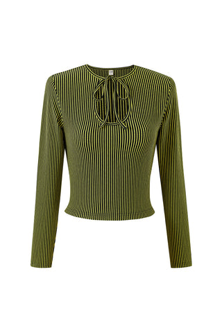 Sexy Bee Keyhole Long Sleeve Tee