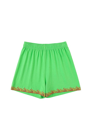 Flaming Cotton Shorts Lime Green
