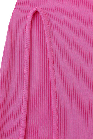 Sexy Cartoon Tencel Rib Mini Dress Pink