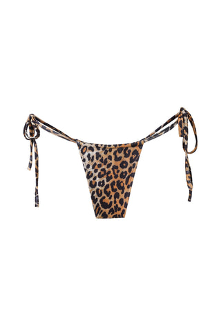 Skimpy String Bikini Bottoms Leopard