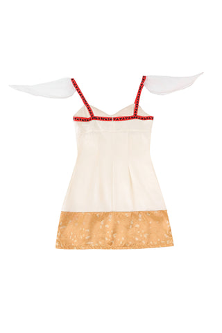 Satin Cigarette Mini Dress