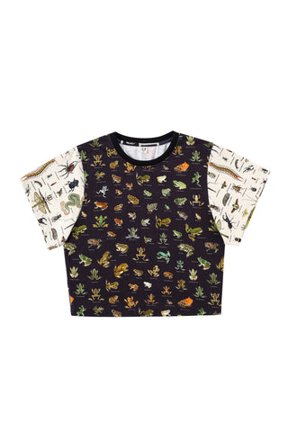 Frog/Bug/FIsh Patchwork Cotton Tommy Tee