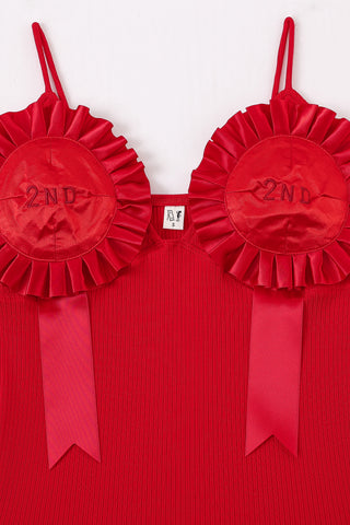 2nd Place The Date Cami Tencel Rib Red