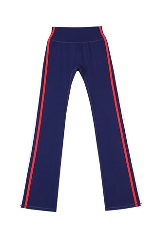 Sporty Spice Yoga Pants Red and White and Blue